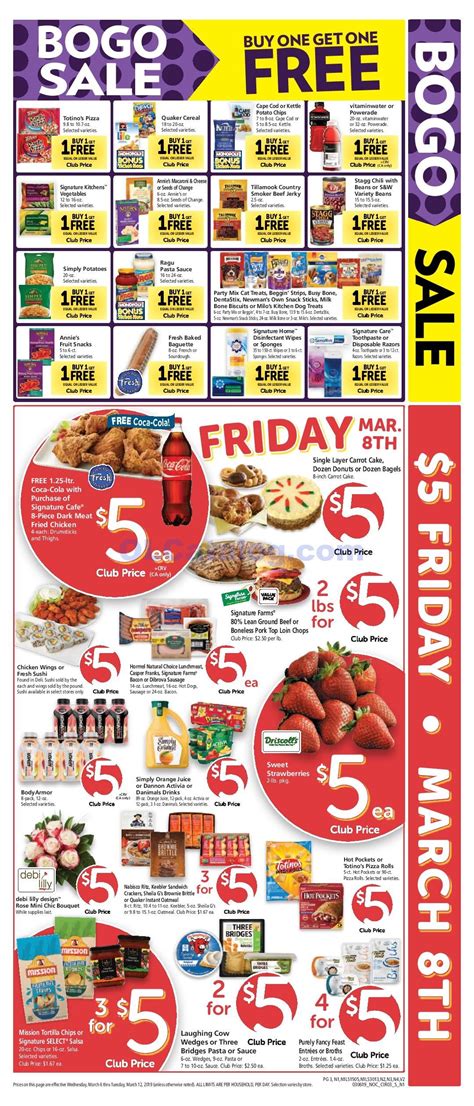 Safeway $5 Friday March 8, 2019. View Latest Safeway Flyer for safeway ...