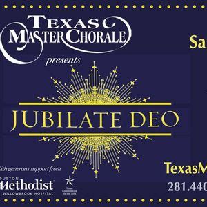 Texas Master Chorale Spring Concert— "Joy" , John Wesley Church 5830 ...