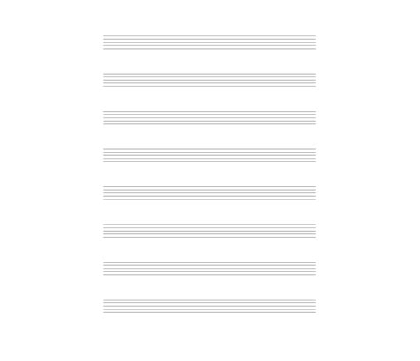 Blank Music Sheet