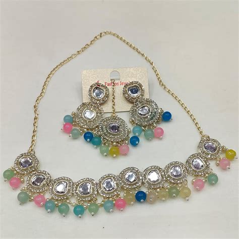 Tip Top Jewellers Gold Plated Crystal Stone Necklace Set – JewelEMarket