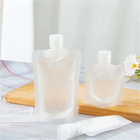GYANSHOPPE 3 Pieces Transparent Clamshell Packaging Bag Plastic Stand ...