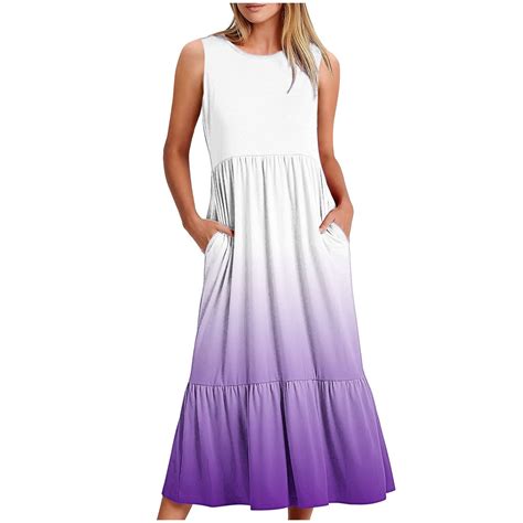 Vrhaik Womens Summer Maxi Dress Summer Vacation Dresses Long Black ...