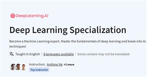 Deep Learning Specialization 的图像结果