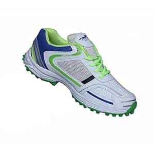 Buy Cwt Sports Men's PVC Cricket Shoes (White & Blue) Online at Low ...