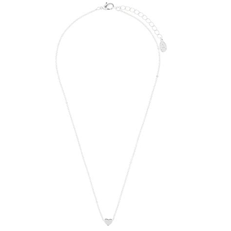 Accessorize London Women's Solid Heart Pendant-Silver