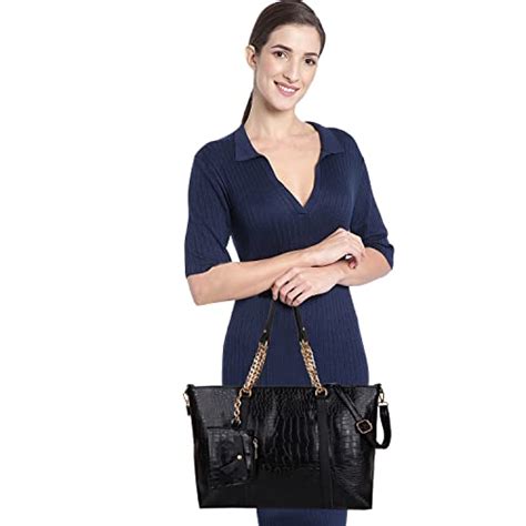 Buy ALIZA Spacious handbag shoulder tote bag with a pouch for Girls and ...