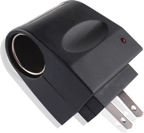 Amazon.com: Car Cigarette Lighter to Wall Outlet Adapter - Universal AC ...