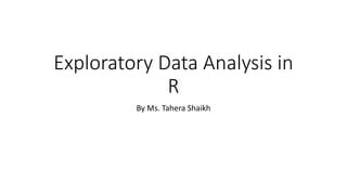 Image result for Exploratory Data Analysis Using R