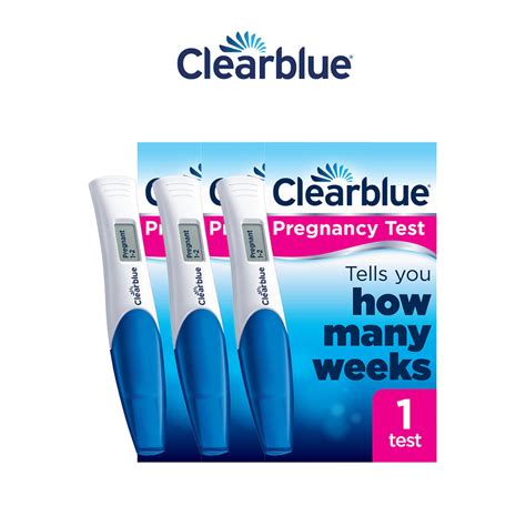 (Bundle of 3/6) Clearblue Pregnancy Test With Weeks Indicator, Tells ...
