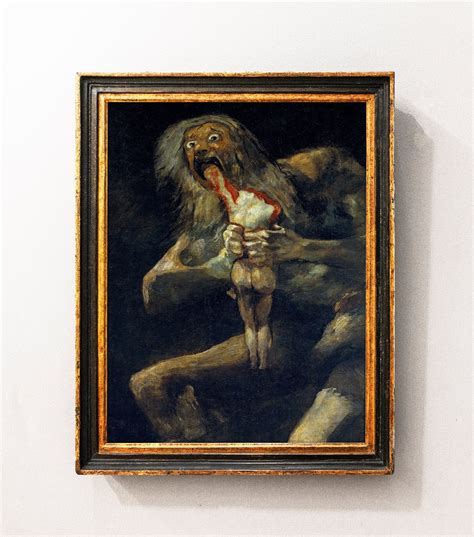 Painting Of Kronos Eating His Children