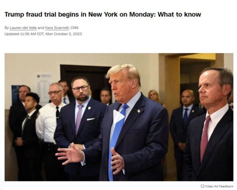 特朗普将就涉嫌财产欺诈案在纽约出庭_凤凰网