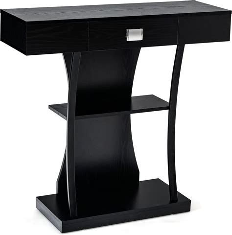 YANG2 Narrow Console Table T-Shaped - Behind Couch Table with Drawer ...