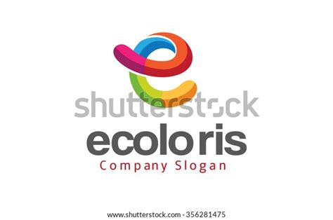 E Letter Colors Logo Symbol Design Stock Vector (Royalty Free) 356281475