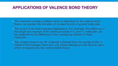Valence bond theory class 11 | PPTX