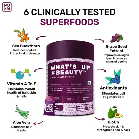 Biotin Beauty Gummies for Hair & Skin for Women & Men | What's Up Wellness