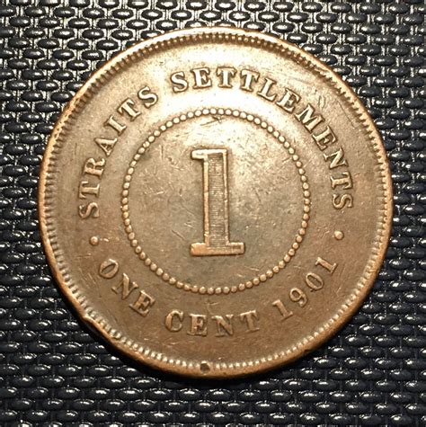 1901 Straits Settlements 1 Cent - Victoria, Hobbies & Toys ...