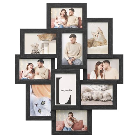 Songmics Collage Picture Frames 10 Frames For 4x6 Photos Collage ...