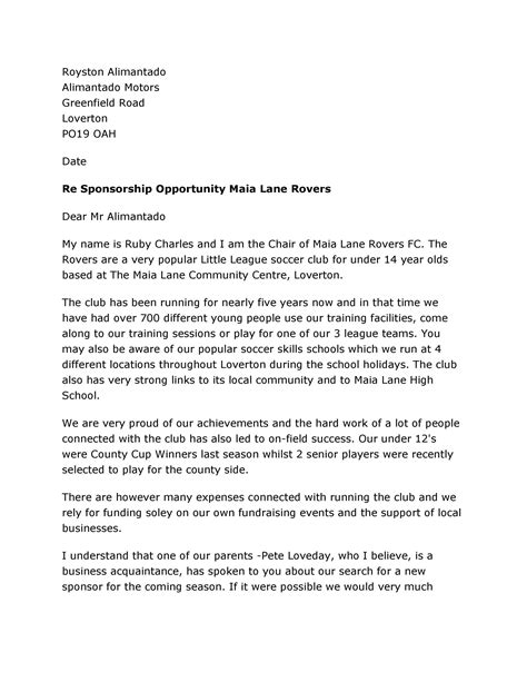 40+ Sponsorship Letter & Sponsorship Proposal Templates