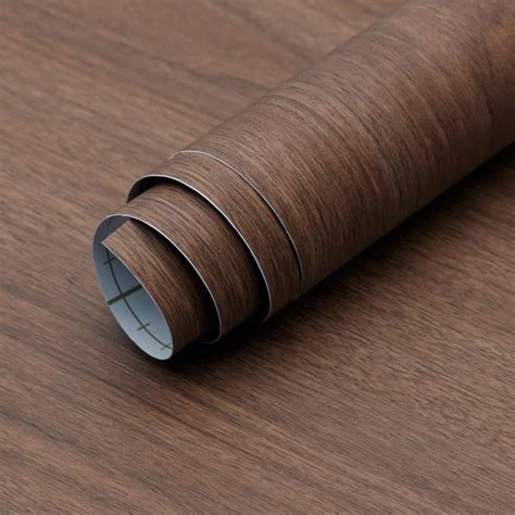 Holomey Walnut Wood Grain Contact Paper for Countertops Cabinets 16x118 ...