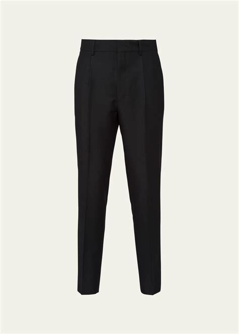 Prada Men's Solid Twill Pants - Bergdorf Goodman