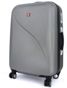 SWISS GEAR 24"SPINNER Grey Check-in Suitcase 4 Wheels - 24 inch Grey ...
