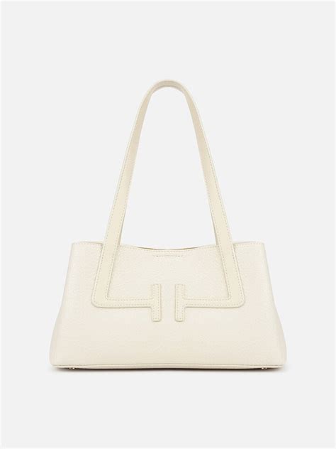 Initials by IRTH | Wide Off-White Shoulder Bag | House of Titan