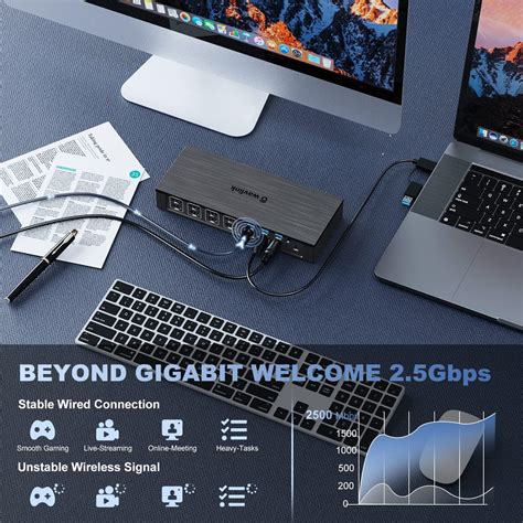 WAVLINK 18-in-1 Quad Monitor USB C Docking Station India | Ubuy