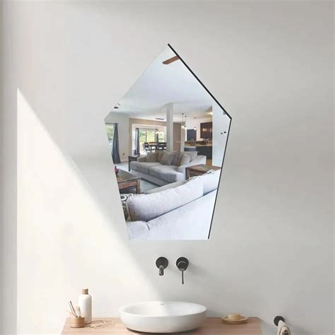 WallDaddy Pentagon Shape Plastic Mirror For Wall Size (20x30)Cm – Wittymart