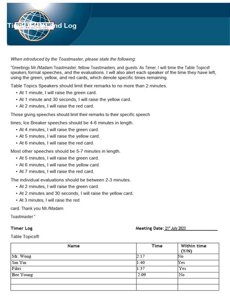 Image result for Toastmaster Timer Background with Script