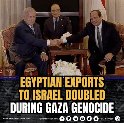 Egypt's exports have doubled to Israel in 2024. : r/International