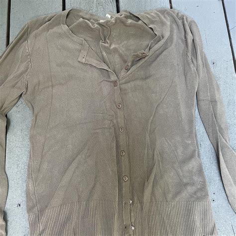 Light brown cardigan!! Best fits s-l very versatile!... - Depop