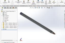 SolidWorks Rectangular Pen 的图像结果