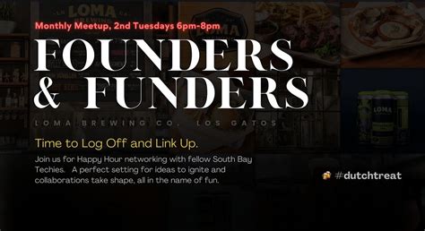 Founders & Funders, Loma Brewing Company, Los Gatos, 9 January 2024 ...