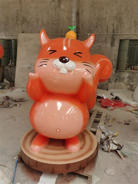 广州南沙公园玻璃钢松鼠雕塑益丰定制仿真动物雕塑_广州益丰雕塑-站酷ZCOOL