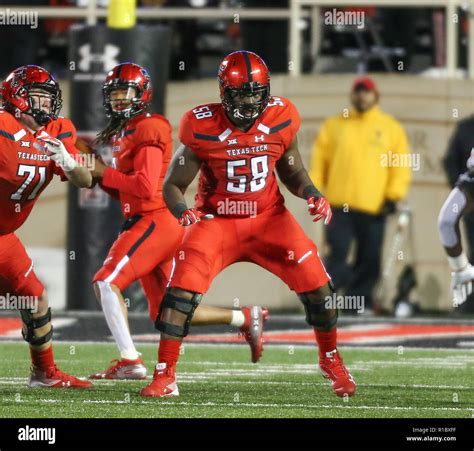 Lubbock, Texas, USA. 10th Nov, 2018. Texas Tech offensive lineman ...