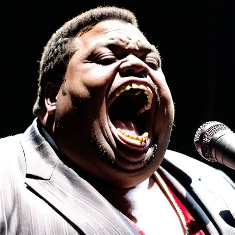 A morbidly obese male Motown singer that has abnorma...