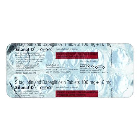 Sitanat-D 10/100 -Strip of 10 Tablets : Amazon.in: Health & Personal Care