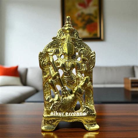 Goddess Durga Maa Devi Bronze/Panchaloha idol - 3.5 Inches – Nikur Essence