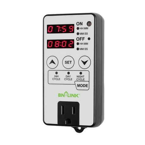 BN-LINK Timer Outlet Short Period Repeat Cycle Intermittent Digital ...