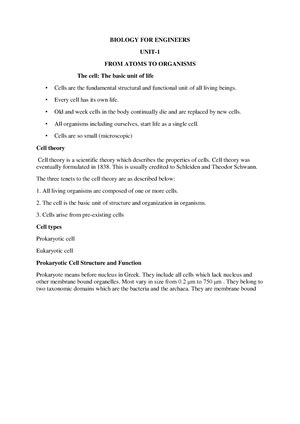 Biodiversity qb - Question Bank - 1 _______ is the basic unit of ...