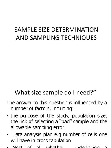 Image result for Sample Size Determination Methods