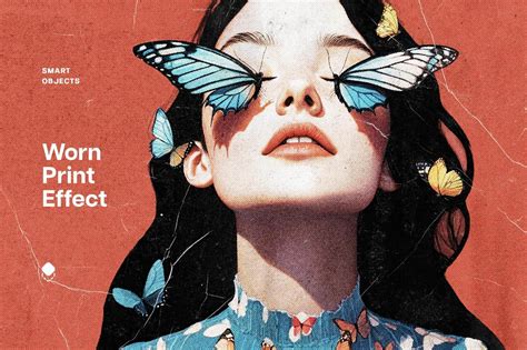 Free Vintage Worn Print Effect PSD - PsFiles - Free Photoshop Files
