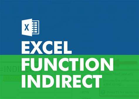 Image result for Indirect Excel Function Tutorial