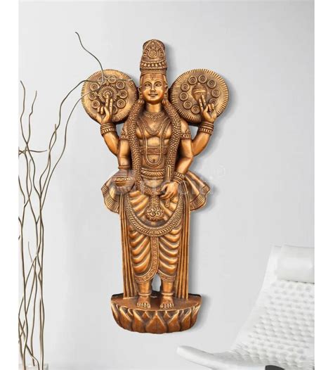 39X18 Inches Lord Dhanvantari 3D Relief Mural | Hindu God of Medicine