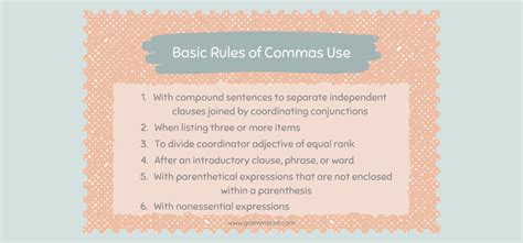 Image result for Parenthesis Comma Rule