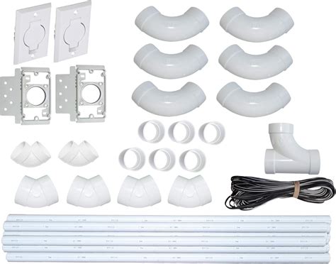 Buy ZVac Central Vacuum Pipe & Inlet Installation Kit with 50 Feet of ...