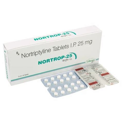 Nortriptyline Tablets I.p.25 Mg at best price in Baddi by Lifecare ...