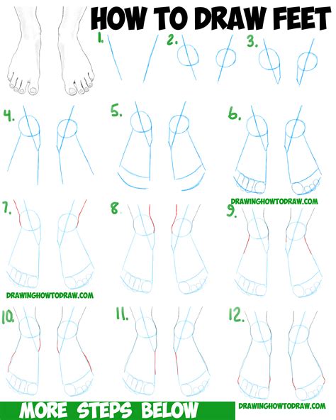 How To Draw Feet Silhouette Easy Step By Step Drawing Learn How To