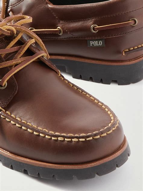 Polo Ralph Lauren - Ranger Deck Leather Boat Shoes - Unknown Polo Ralph ...