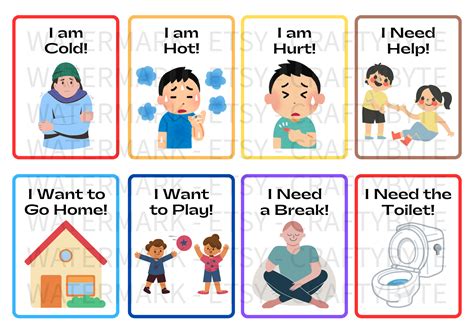 Nonverbal Communication Cards Examples 的图像结果